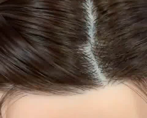 Implanted hair for sex doll