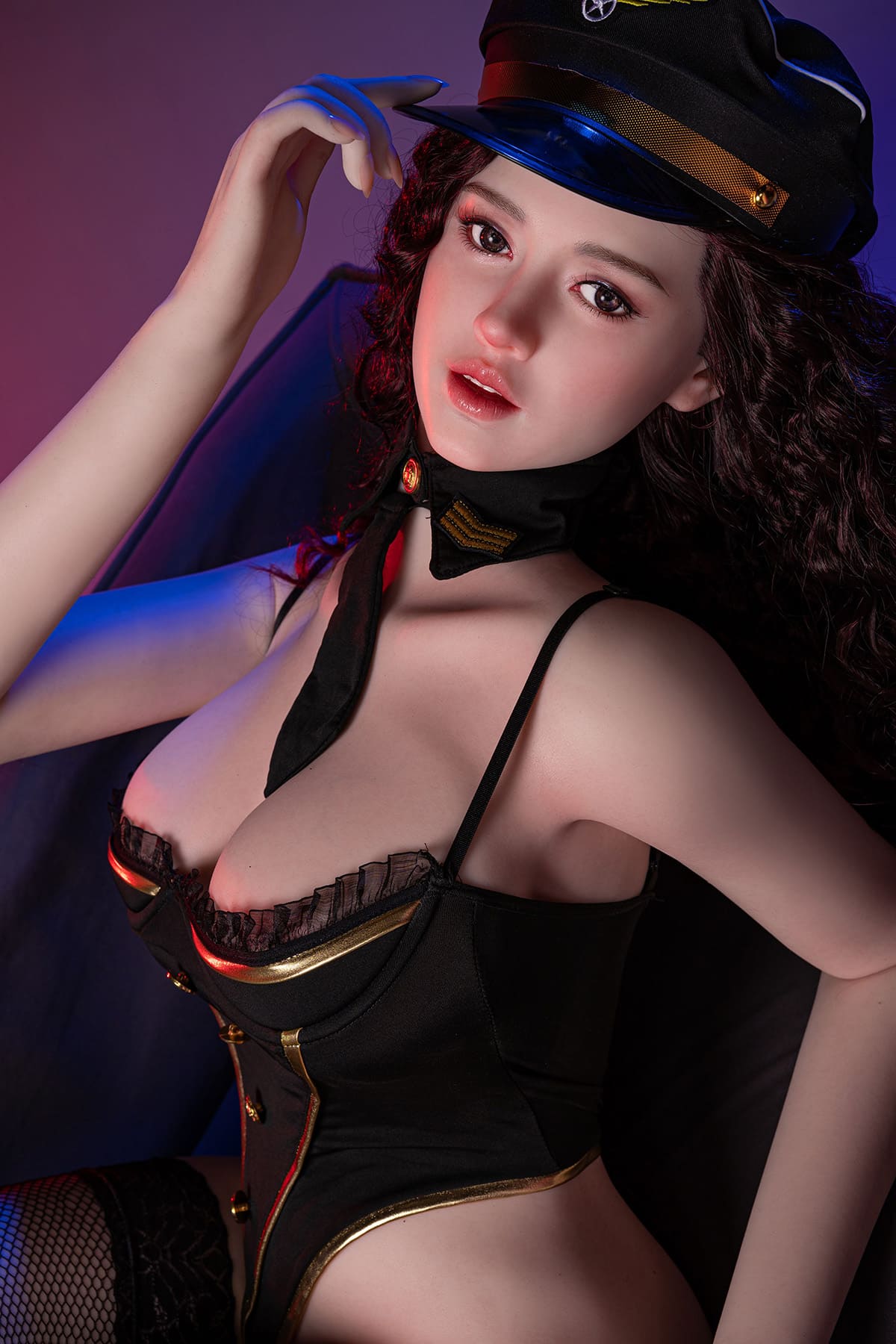 tanned curvy silicone sex doll