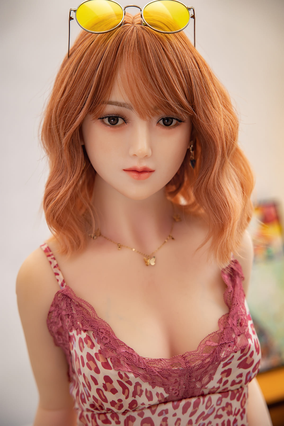 Japanese brown hair female sex doll with free shipping to the US and Europe