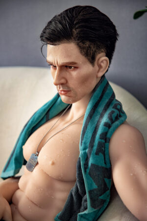 Mature male sex doll with pectoral muscles
