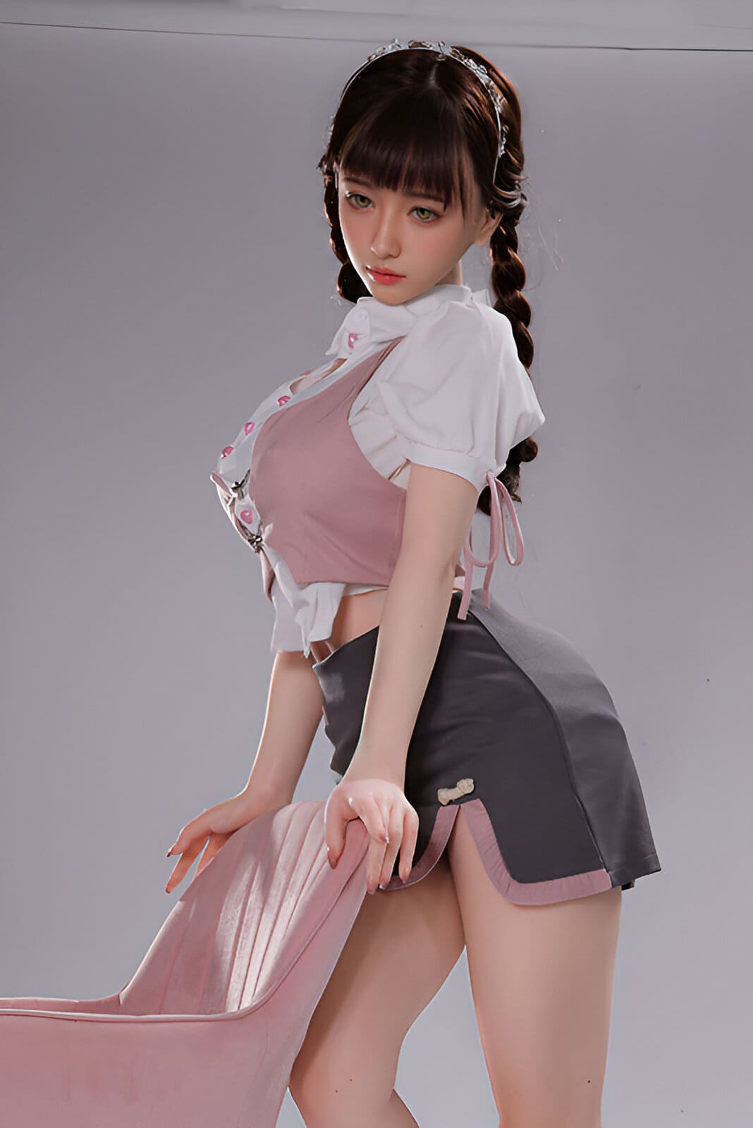 Adult size cute girl silicone sex doll