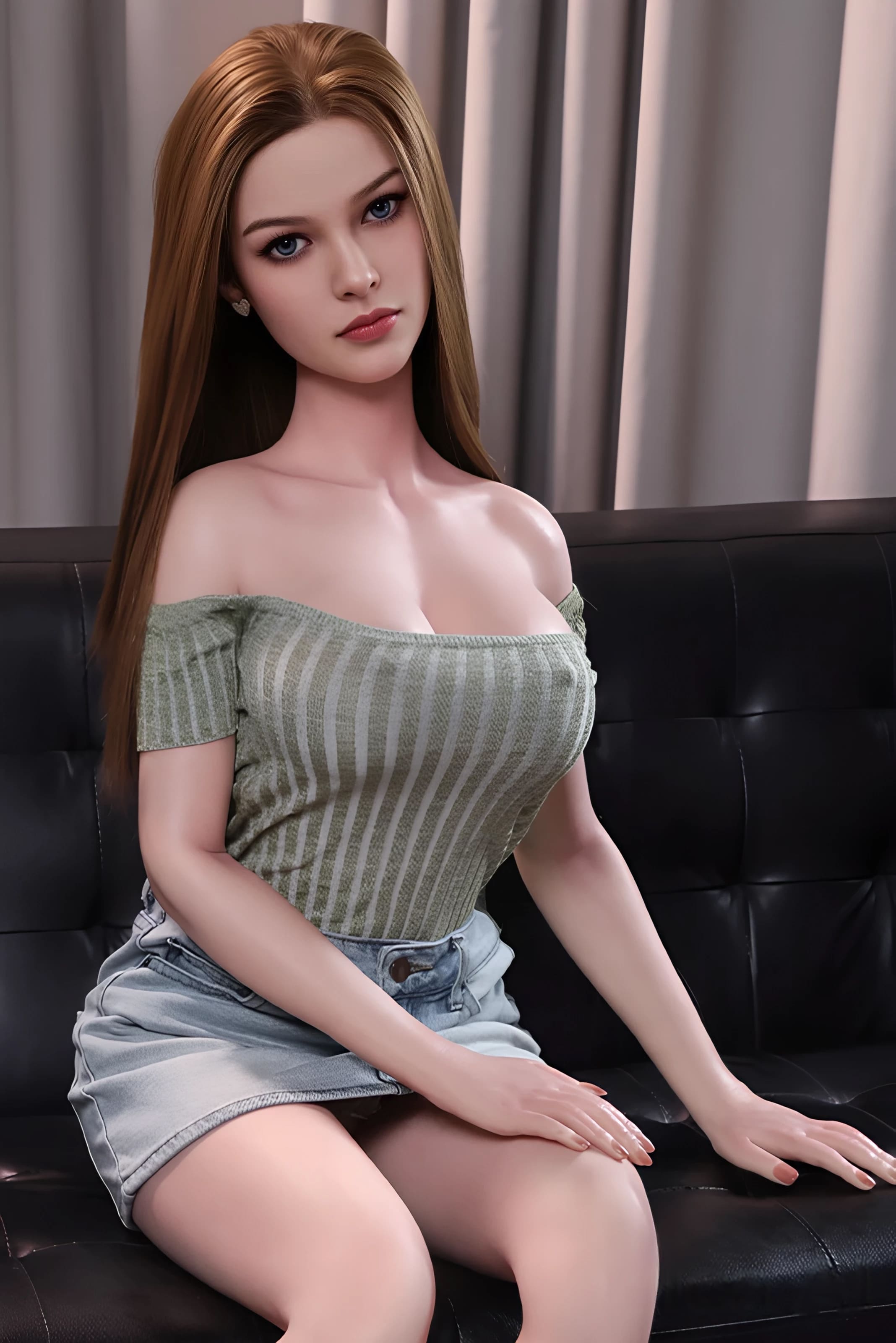 All silicone blonde supermodel sex doll