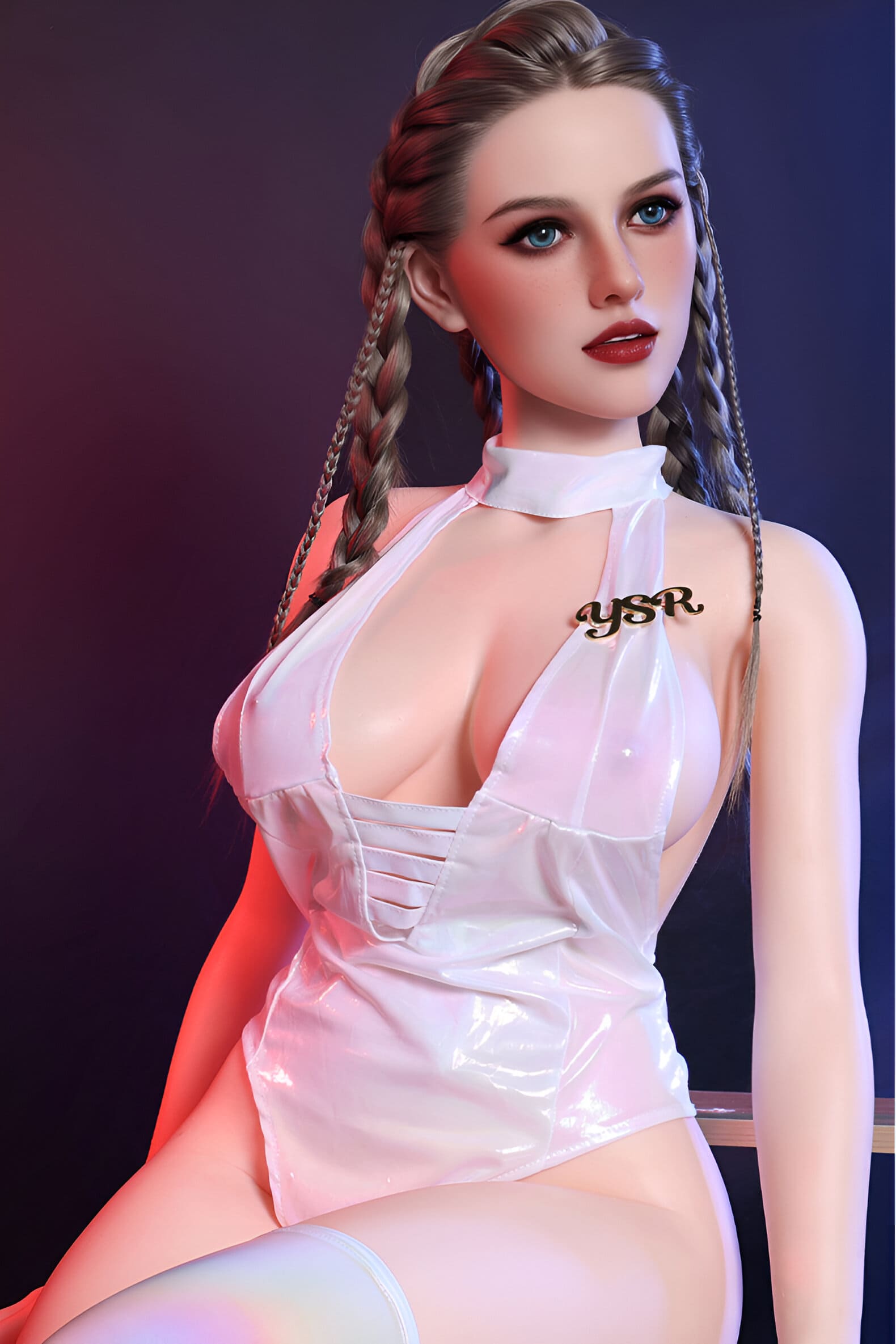 Blonde dreadlocks female sex doll