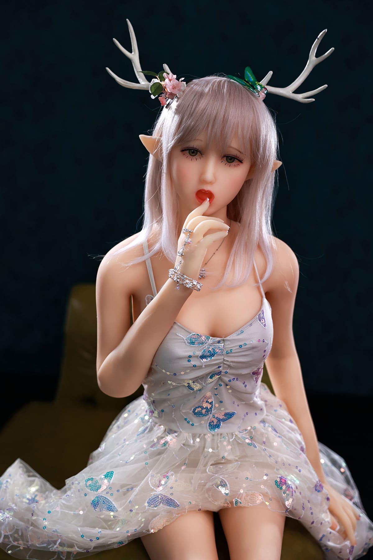 Elf girl sex doll with antlers