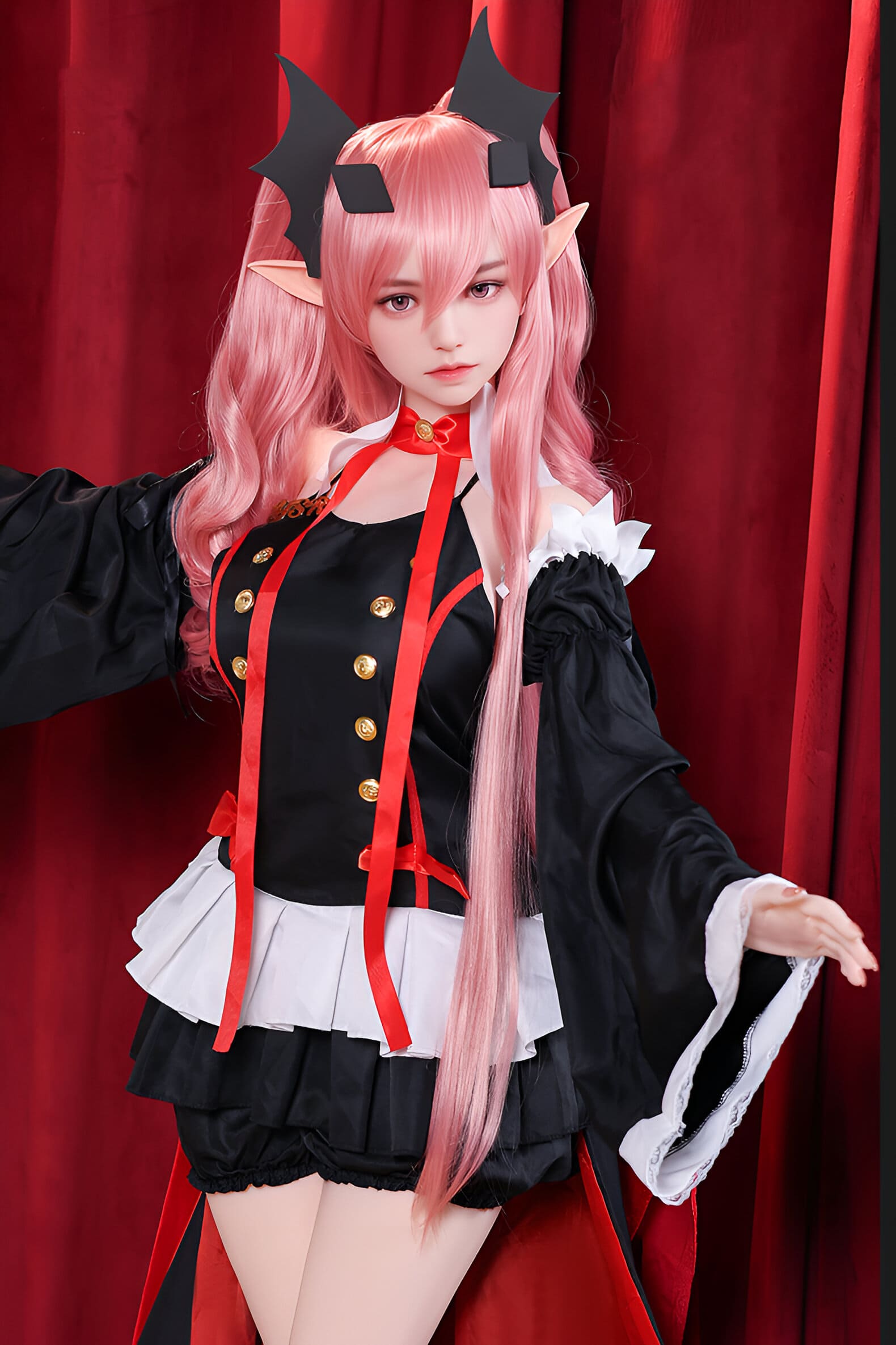 Pink hair demon sex doll