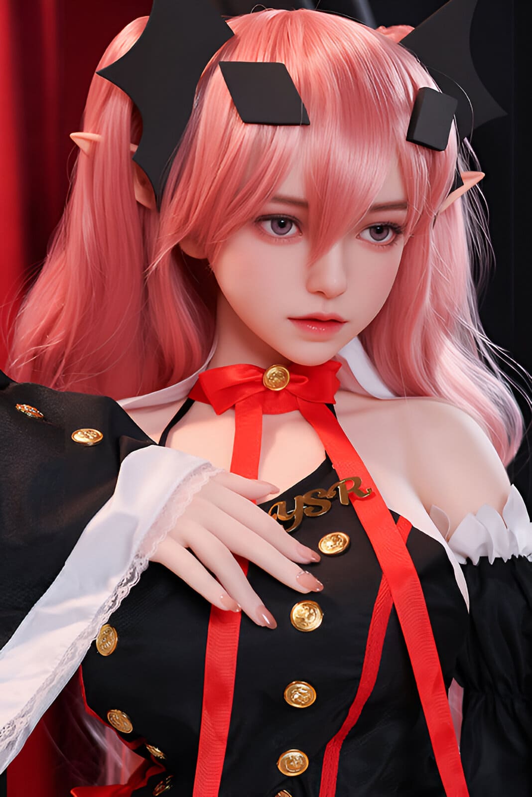 Pink haired elf sex doll