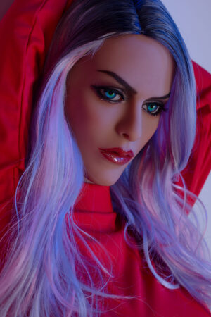 Realistic blue eyed sex doll