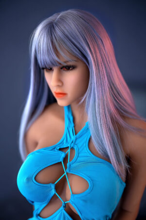 Silver gray hair sex doll