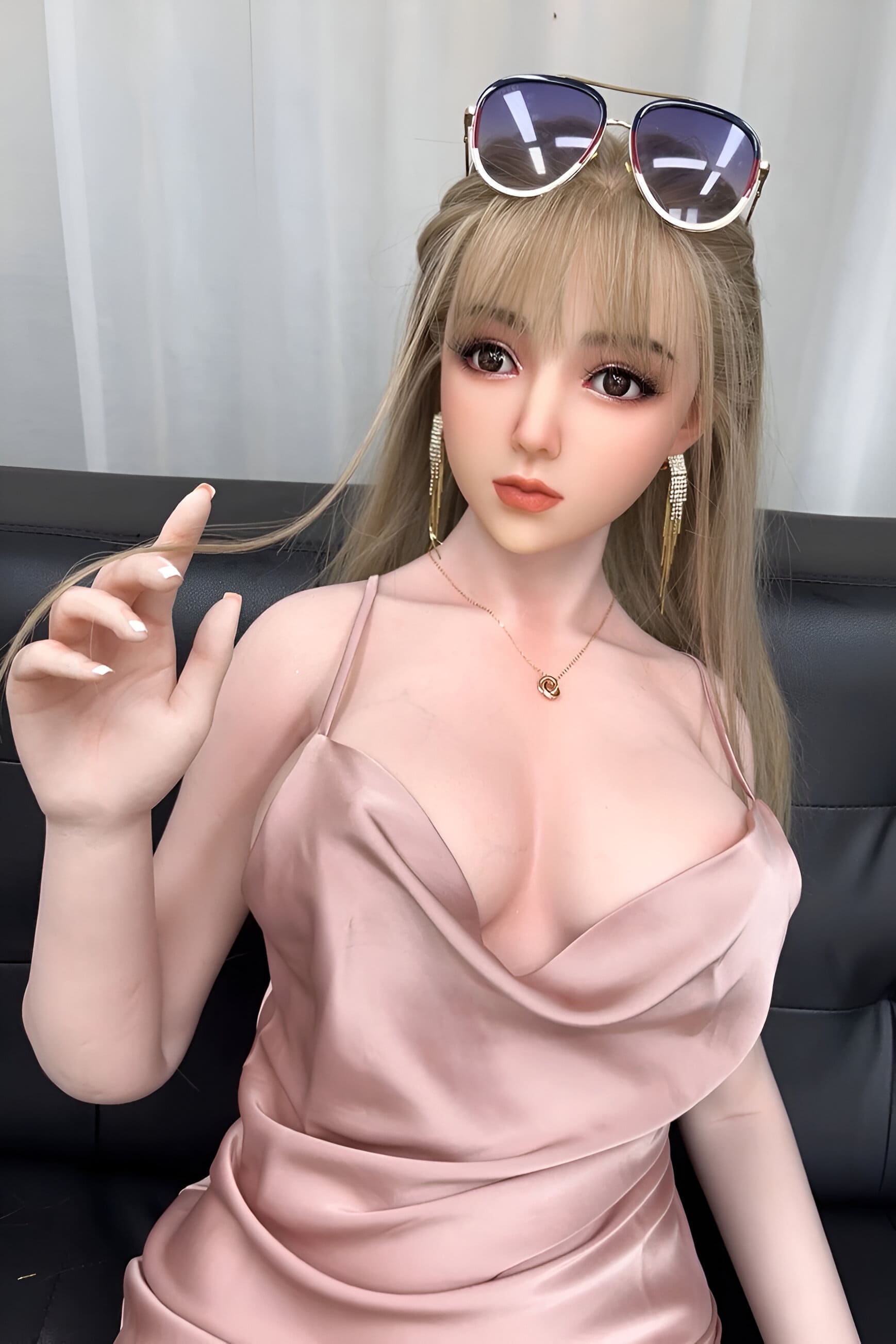 cheap blonde silicone love doll