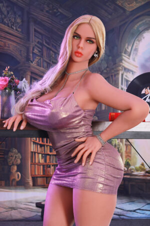 163cm blonde big ass curvy bar girl sex doll