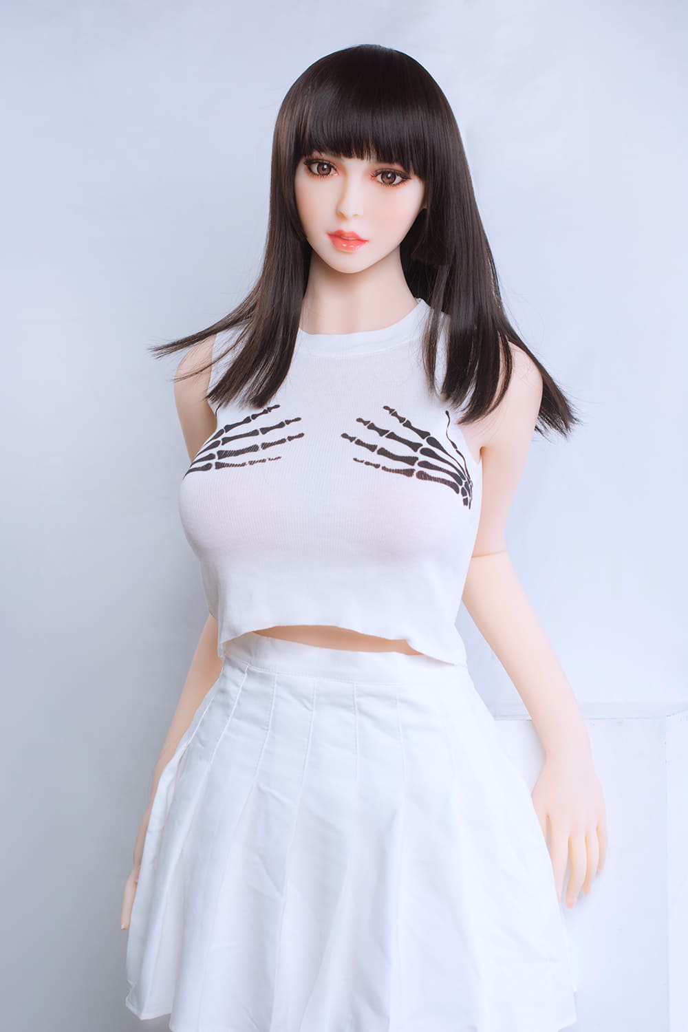 168cm Italian black hair bangs sex doll