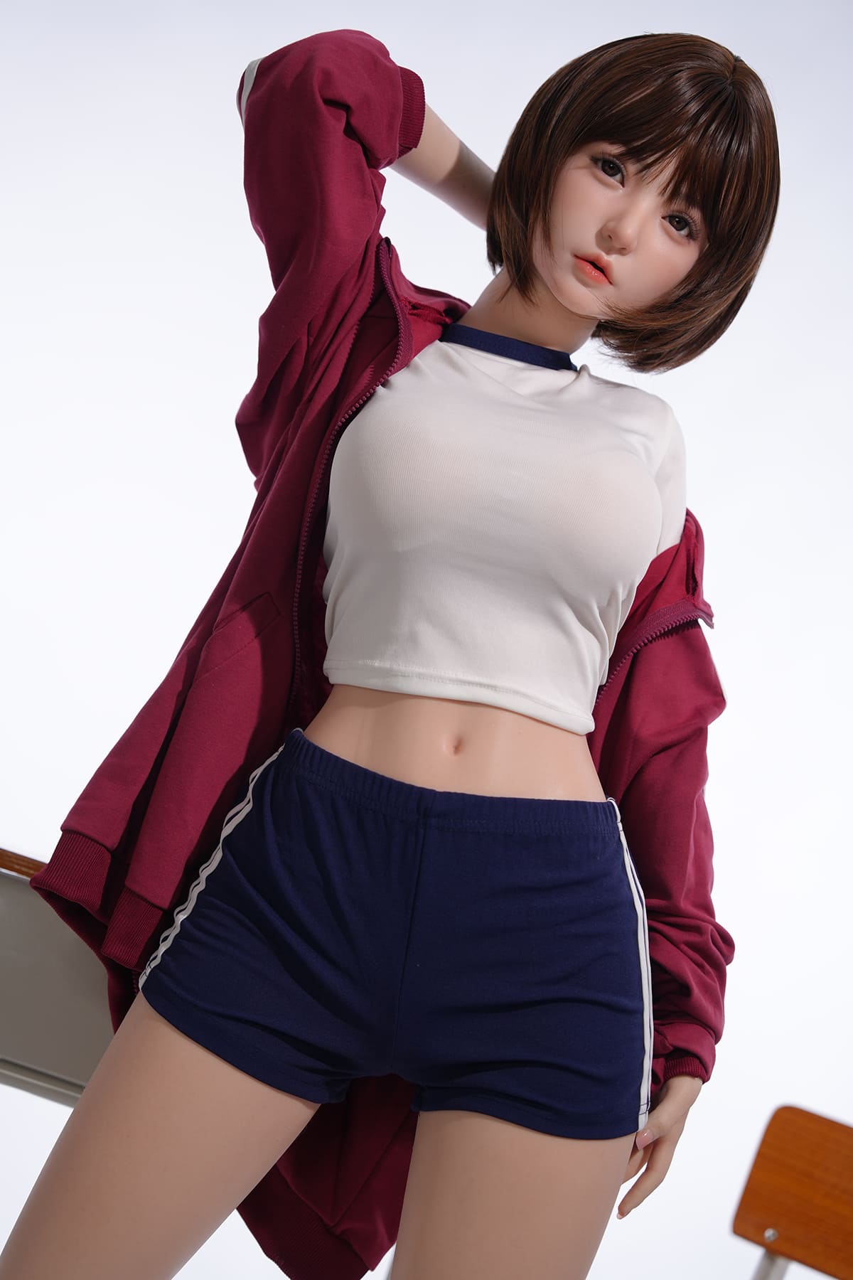 Asian student silicone sex doll