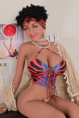 Blue eyes short hair big tits real love doll