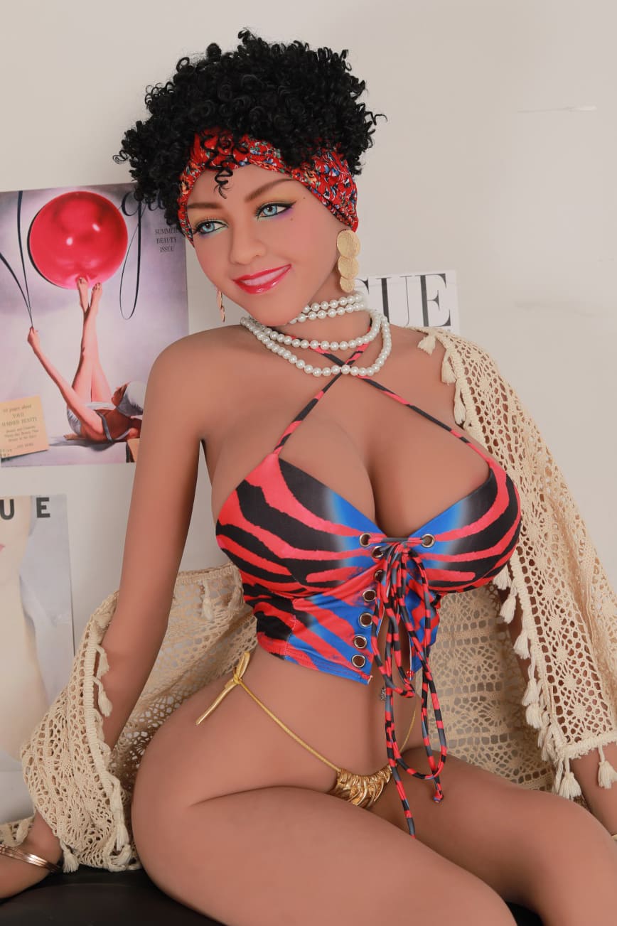 Blue eyes short hair big tits real love doll