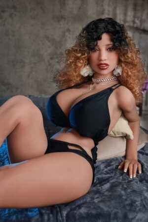 Huge tits milf sex doll with black bra