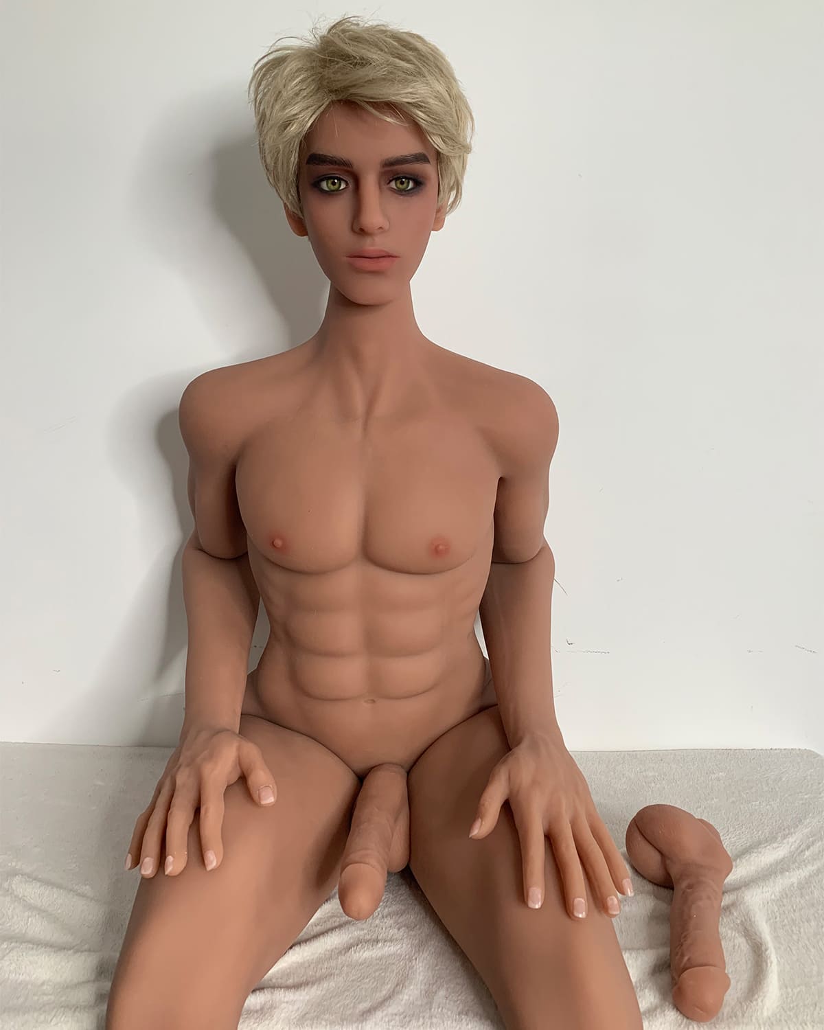 short blonde hair male love doll
