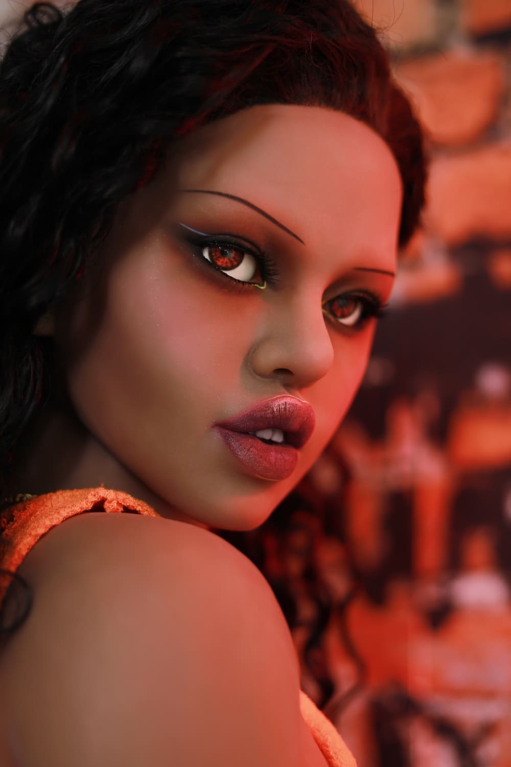 thick lips dark skin real doll