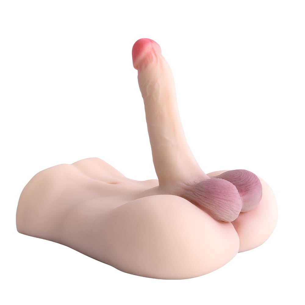 7LB male sex doll with flexible dildo