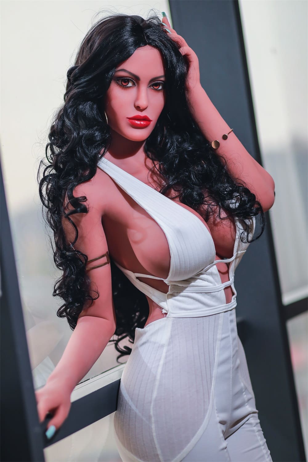 Pretty African American woman sex doll