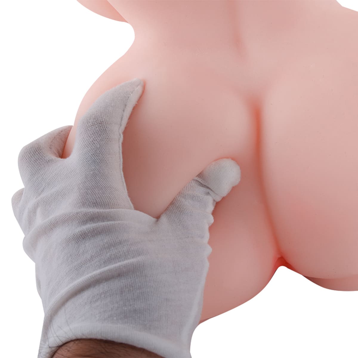White skin soft ass sex doll torso