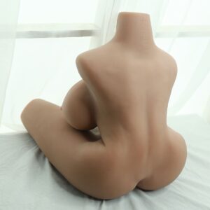 light tanned torso sex doll backside