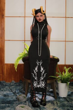165cm fantasy character black devil sex doll