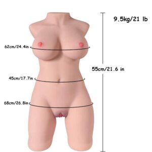 Measurements of the half body love doll