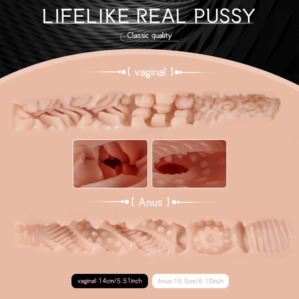 The TPE sex doll's realistic 3D vaginal structure