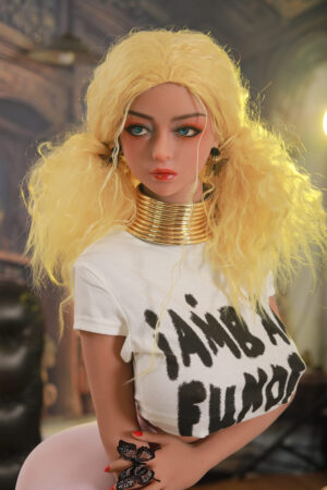 Yellow haired barbie sex doll